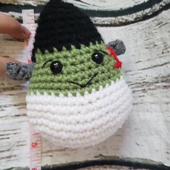 Crochet Frankenstein Candy Corn Decor - Picture 5 of 9